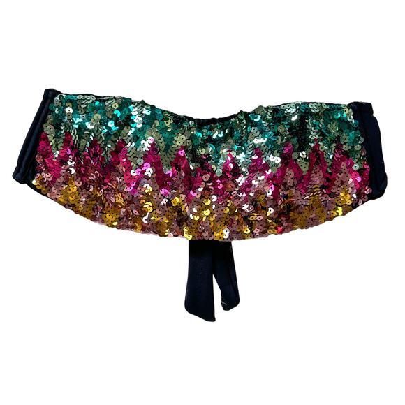 Victoria's Secret Bikini Top Swim Sequin VS Bikini Bandeau Top - Picture 1 of 6